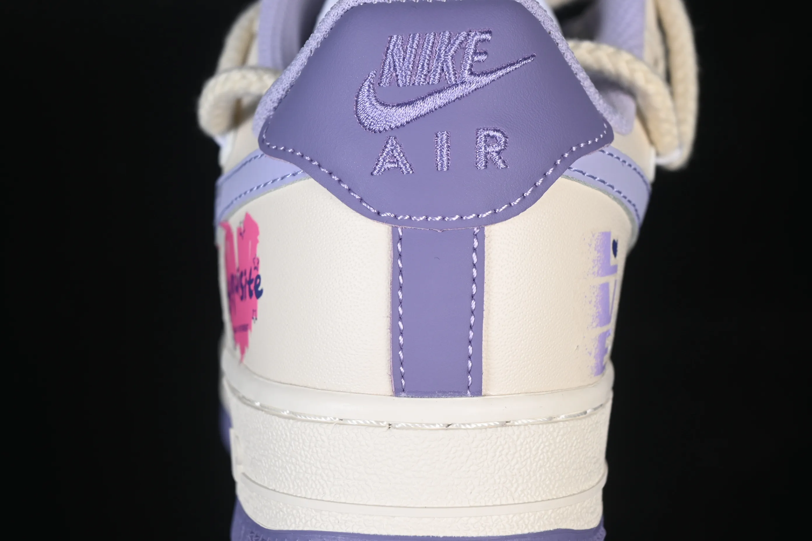 All categories Nk Air Force 1 Air Force series Nk Air Force 1 Low Air Force low-top Nike Air Force 1'07 Low "Confession" Hand-painted graffiti Purple pink confession Air Force 1 low-top casual sneakers BD7701-220